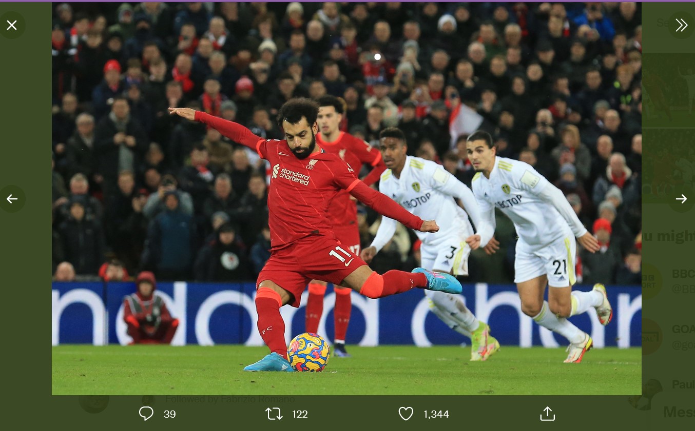 Cuma Dapat Posisi Tujuh di Ballon d'Or 2021, Mohamed Salah Mengaku Kaget