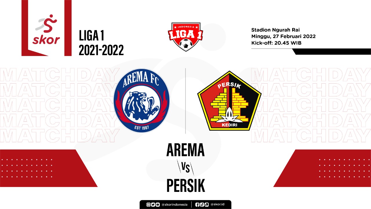 Hasil Arema FC vs Persik: Kejutan, Macan Putih Tumbangkan Singo Edan