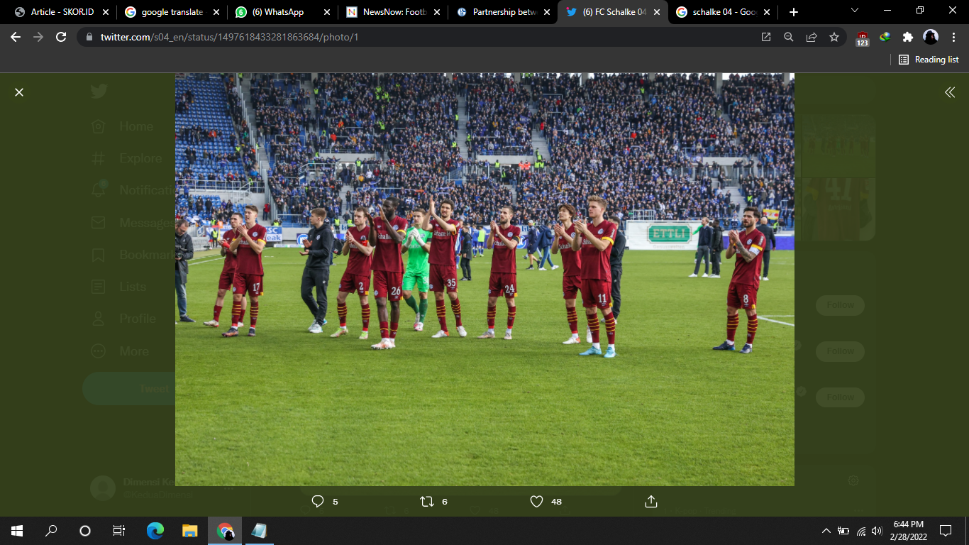 Buntut Serangan ke Ukraina, Schalke 04 Resmi Hentikan Kerja Sama dengan Sponsor asal Rusia