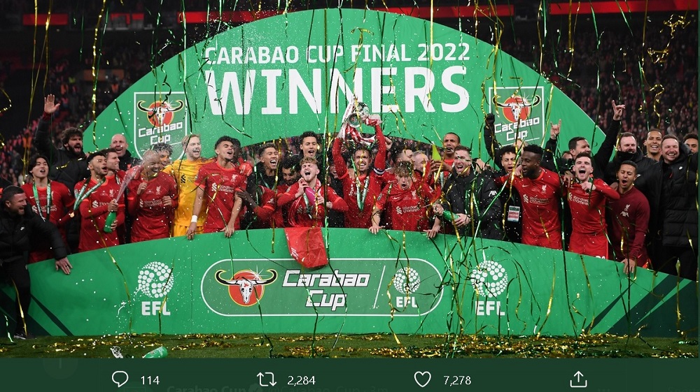 Liverpool Raja Piala Liga Inggris, Rekor 9 Gelar