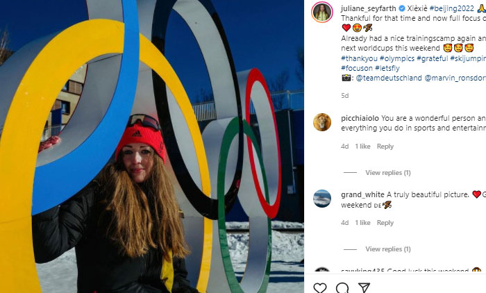 Pelompat Ski Juliane Seyfarth Move On dari Olimpiade Musim Dingin 
