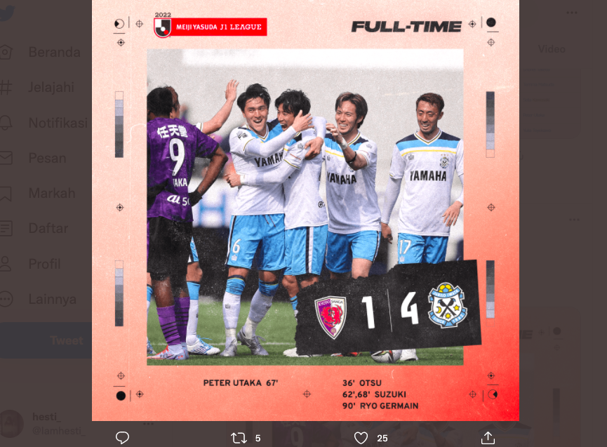 Hasil Pekan Ketiga J.League 2022: Jubilo Iwata Raih Kemenangan Perdana