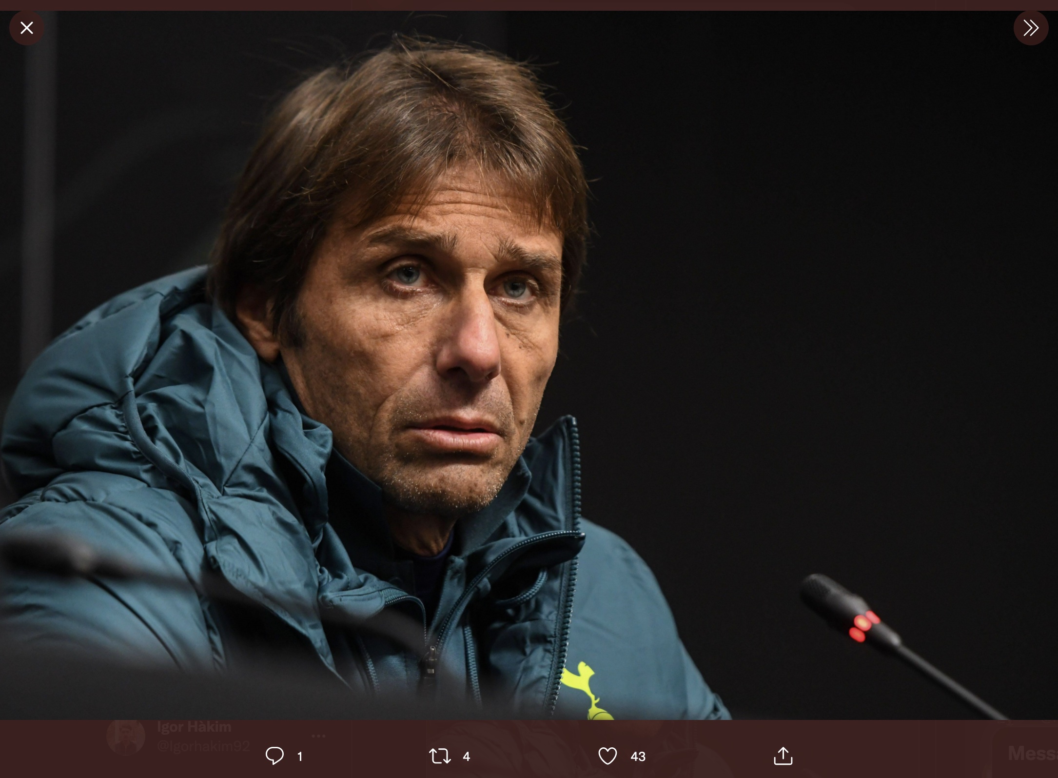 VIDEO: Reaksi Antonio Conte Soal Sanksi Chelsea
