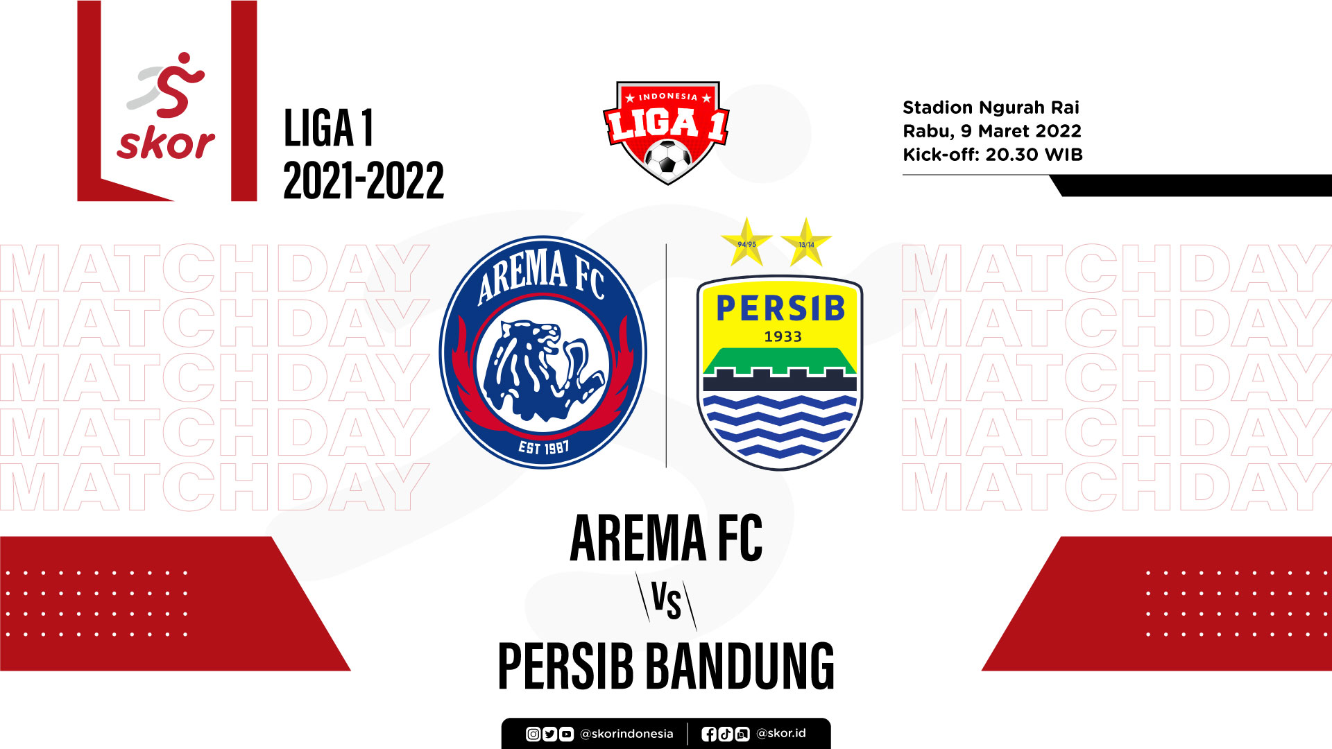 LIVE Update Arema FC vs Persib Bandung
