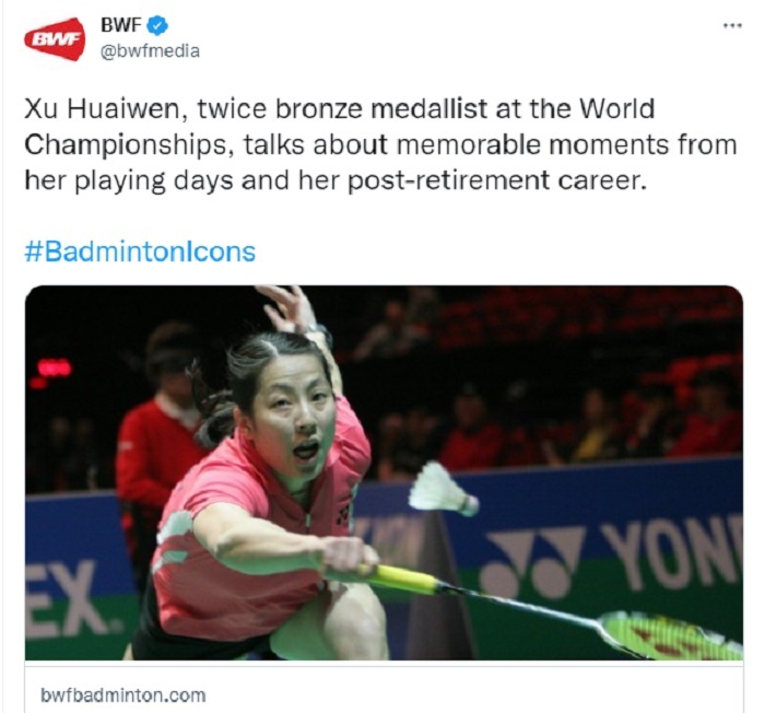Spesial Hari Perempuan Internasional: Xu Huaiwen Memberikan Kembali Hidupnya untuk Badminton