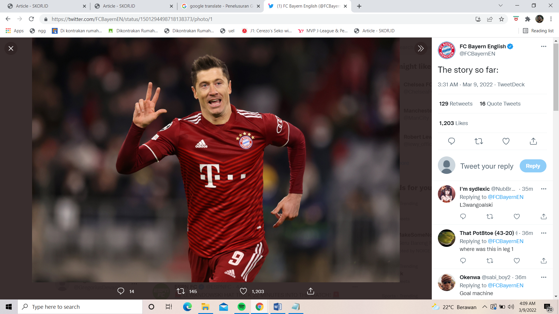 Robert Lewandowski Ingin Bayern Munchen Untung dari Rencana Kepergiannya