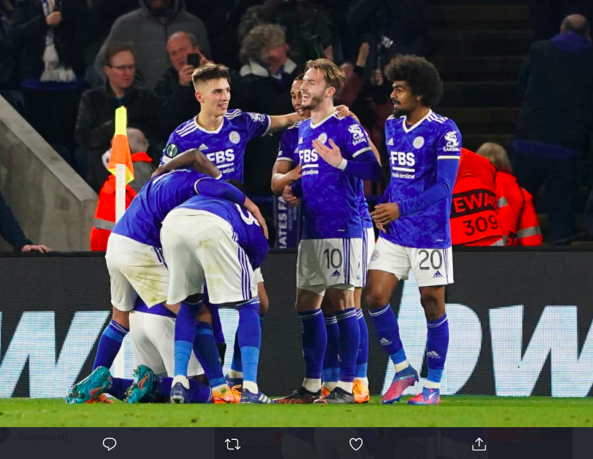 Hasil Liga Conference: Leicester City dan AS Roma Menang Mudah
