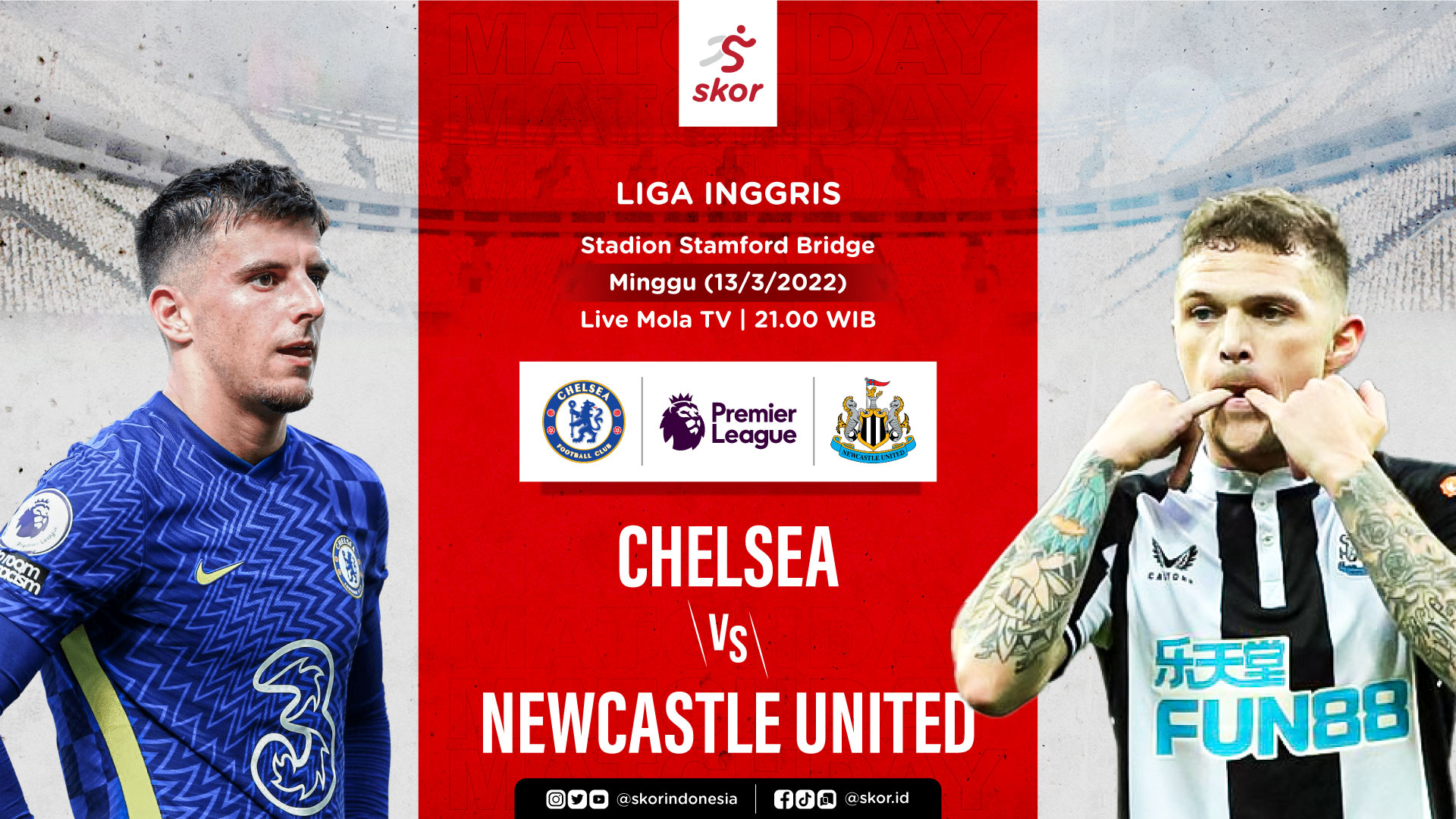  Link Live Streaming Chelsea vs Newcastle United di Liga Inggris