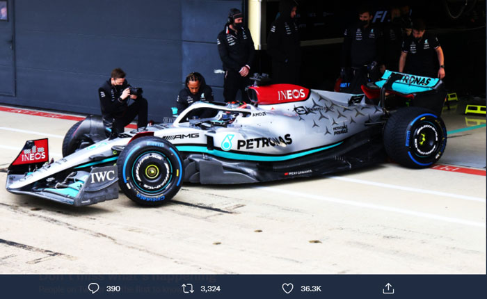 Tingkatkan Performa W13, Mercedes Tambah Sayap Belakang Jelang F1 GP Australia