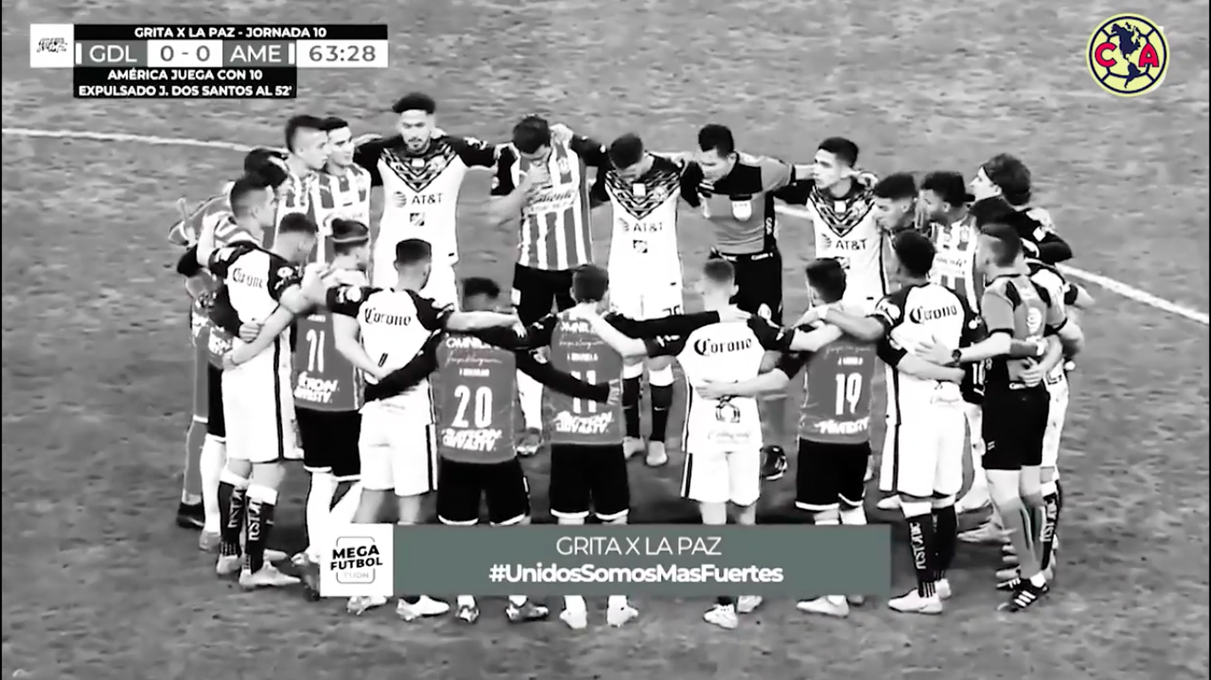 VIDEO: Laga America vs Chivas Dihentikan pada Menit ke-62 untuk Menyerukan Sepak Bola Tanpa Kekerasan