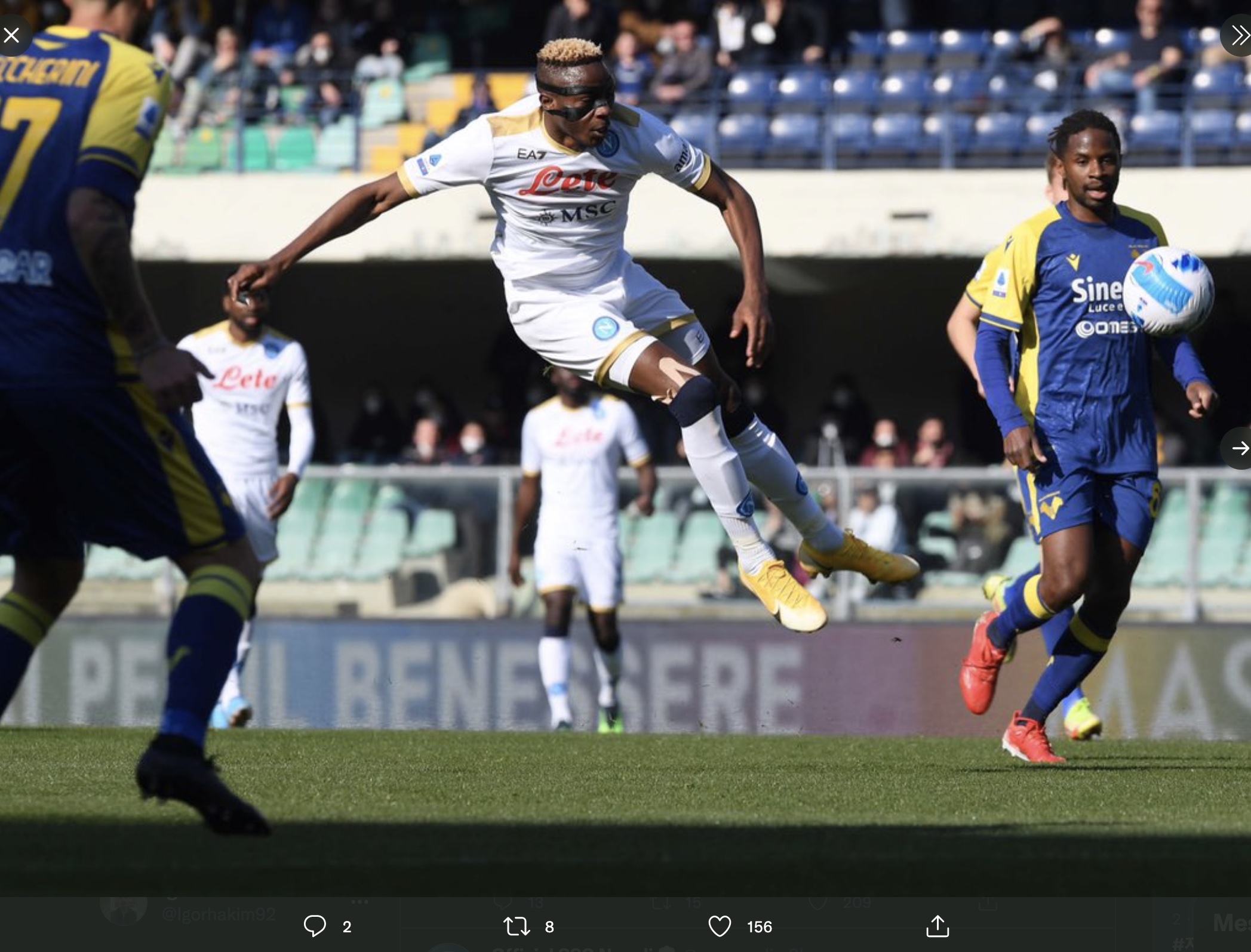 Hellas Verona 1-2 Napoli: Victor Osimhen Yakin I Partenopei Bisa Raih Scudetto
