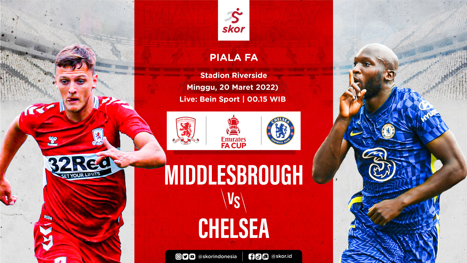 Link Live Streaming Middlesbrough vs Chelsea di Piala FA