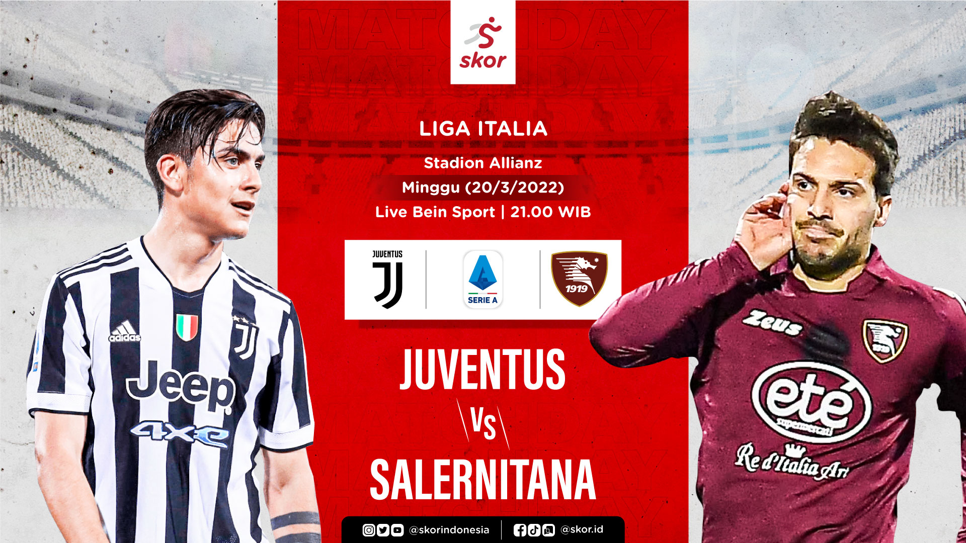 Link Live Streaming Juventus vs Salernitana di Liga Italia