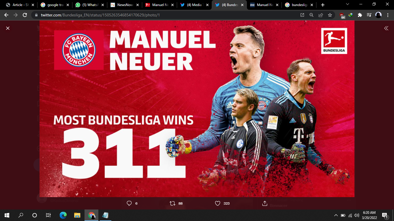 Bayern Munchen Hajar Union Berlin, Manuel Neuer Pecahkan Rekor di Liga Jerman