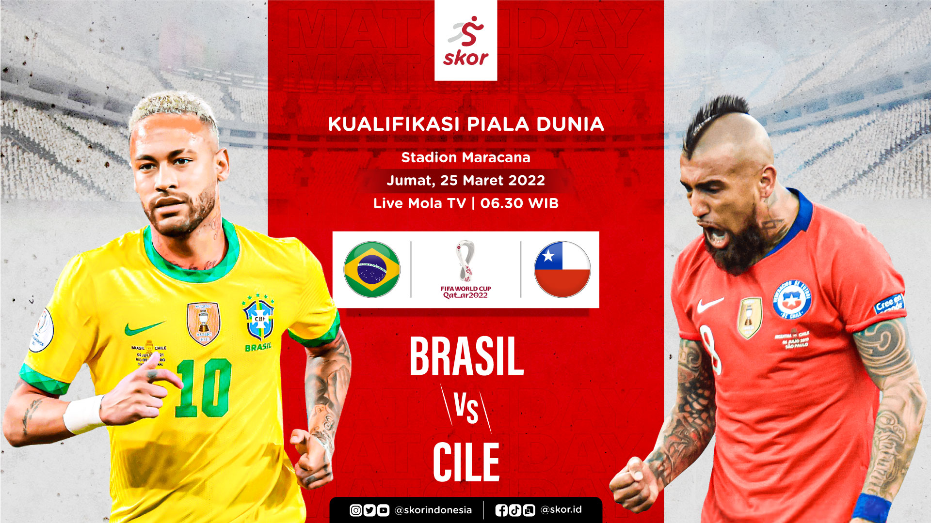 Prediksi Brasil vs Cile: Misi Berat La Roja di Maracana