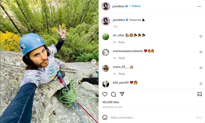 Ketika Jared Leto Tempatkan Mendaki Gunung di Antara Boling Amatir dan Usain Bolt