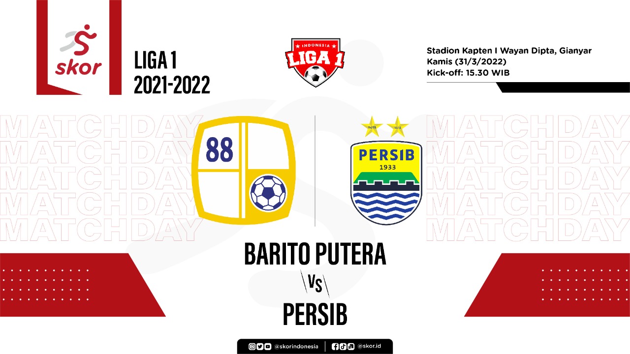 LIVE Update: Barito Putera vs Persib di Liga 1 2021-2022