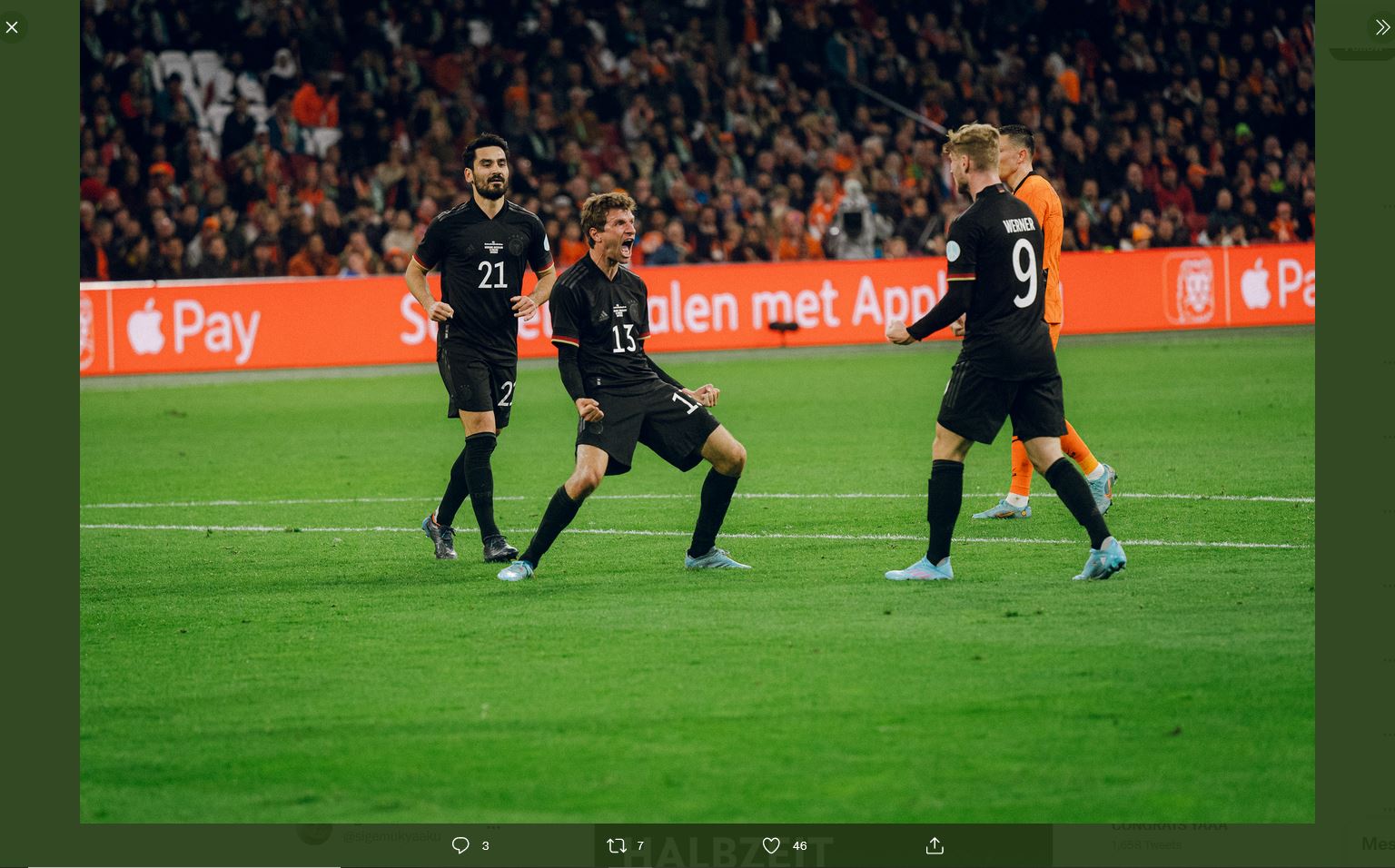 Hasil Belanda vs Jerman: Steven Bergwijn Selamatkan Tim Oranye dari Kekalahan