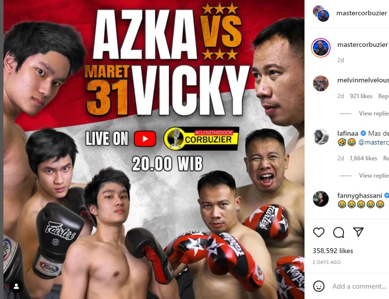 Link Live Streaming Duel Vicky Prasetyo vs Azka Corbuzier