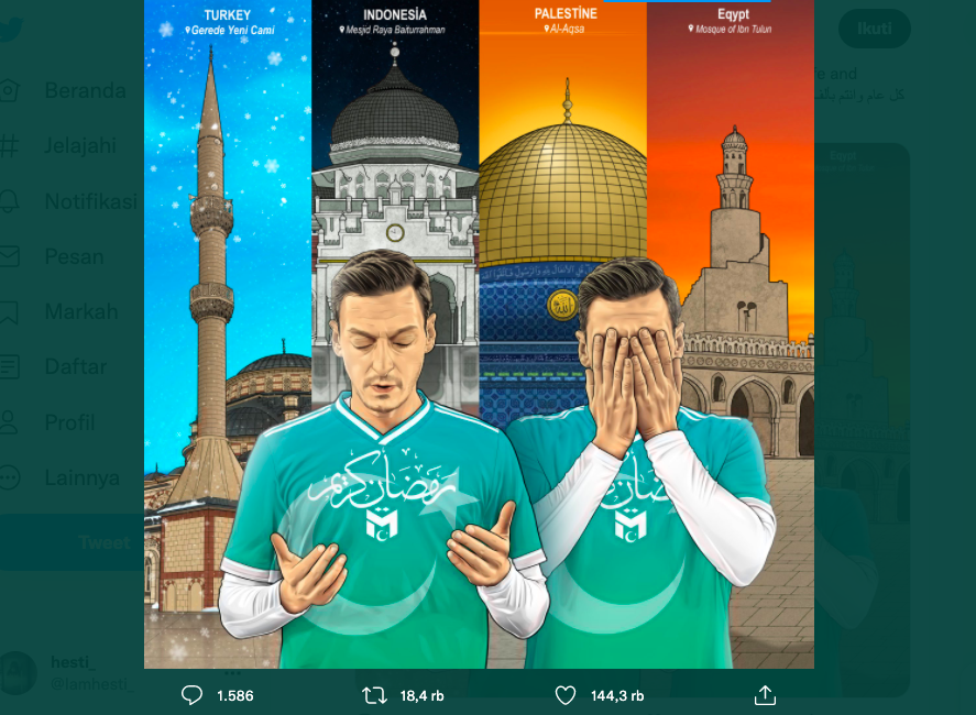 5 Pesepak Bola Muslim Top Ucapkan Selamat Puasa Ramadan, Ada yang Tag Indonesia