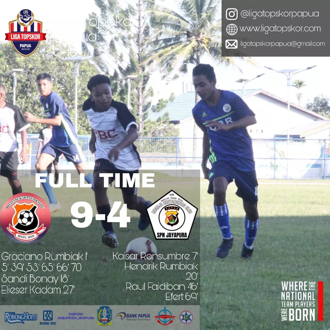 Liga TopSkor U-16 Papua: Grachiano Rumbiak Jadi Pembeda Bhayangkara Numbay