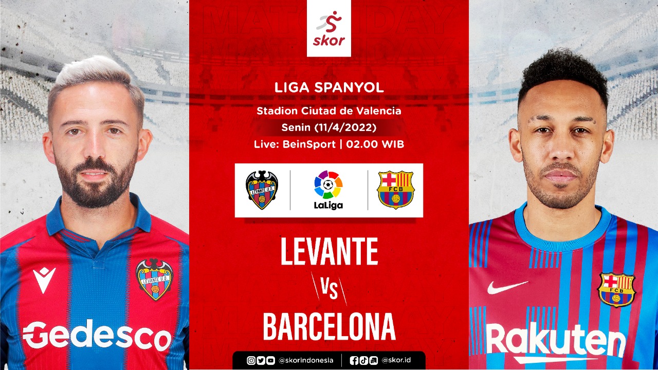 Prediksi Levante vs Barcelona: Kans the Catalans Kudeta Peringkat Dua Lagi