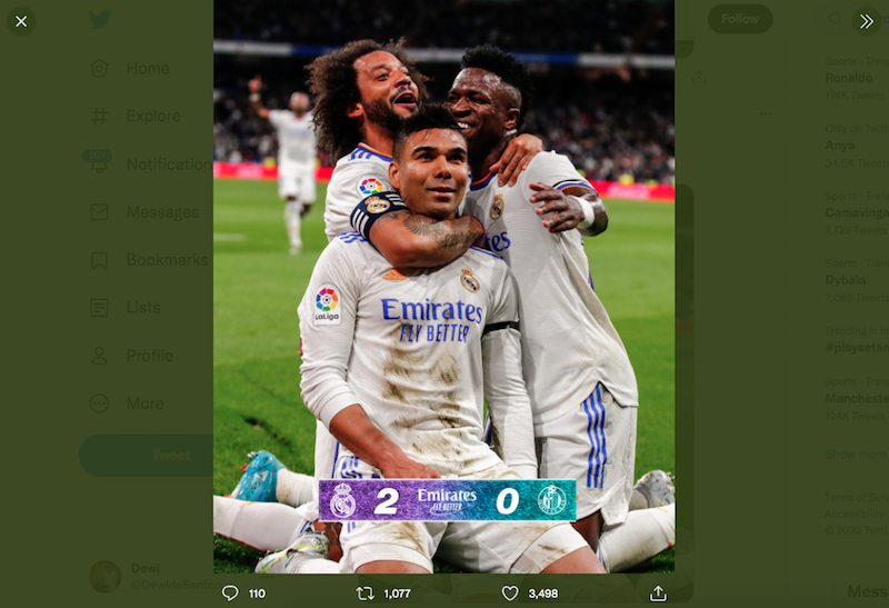 Hasil dan Klasemen Liga Spanyol: Real Madrid Kokoh di Pucuk Klasemen, Atletico Madrid Keok