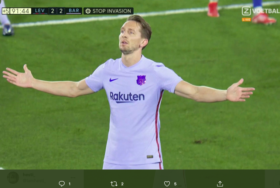 Hasil Levante Barcelona: Menang 3-2, Luuk de Jong Selamatkan Muka Barca
