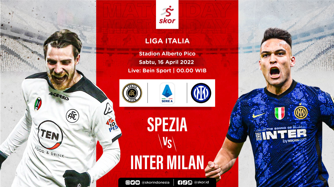 Link Live Streaming Spezia vs Inter Milan di Liga Italia
