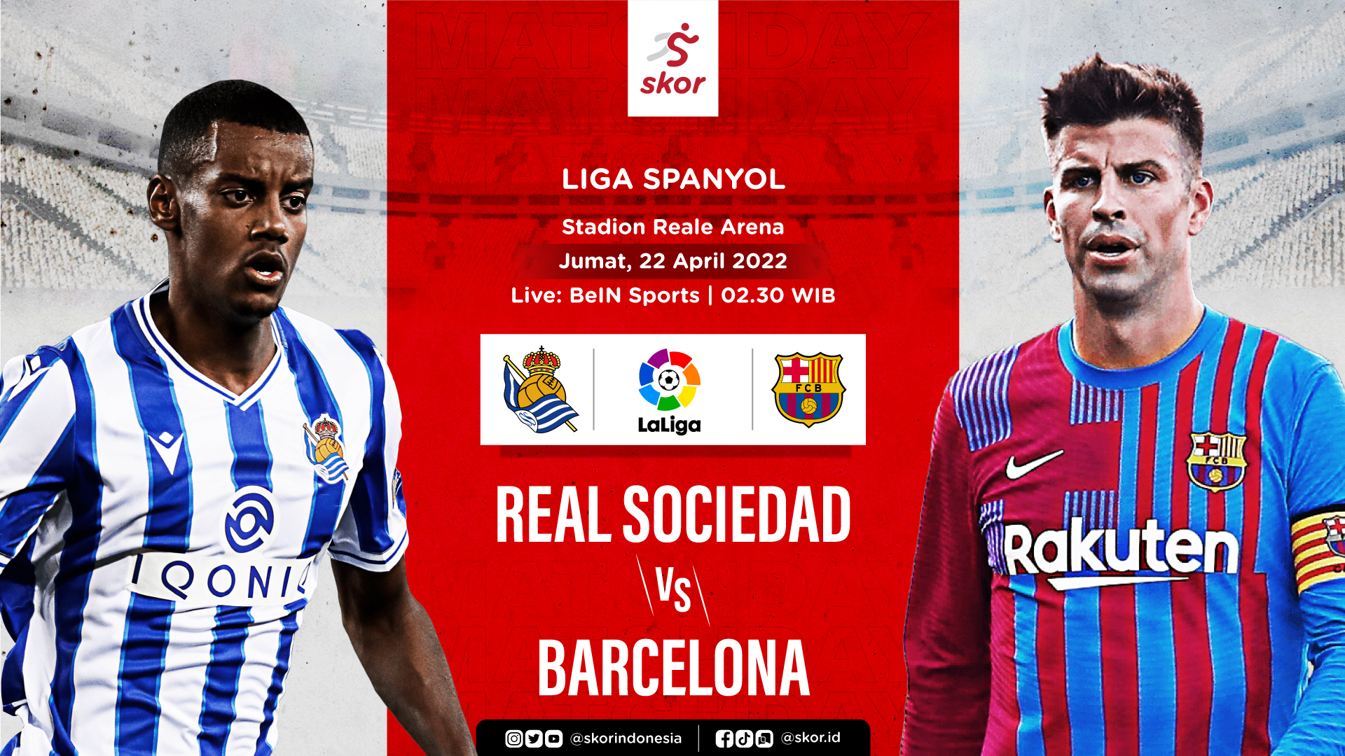 Link Live Streaming Real Sociedad vs Barcelona di Liga Spanyol