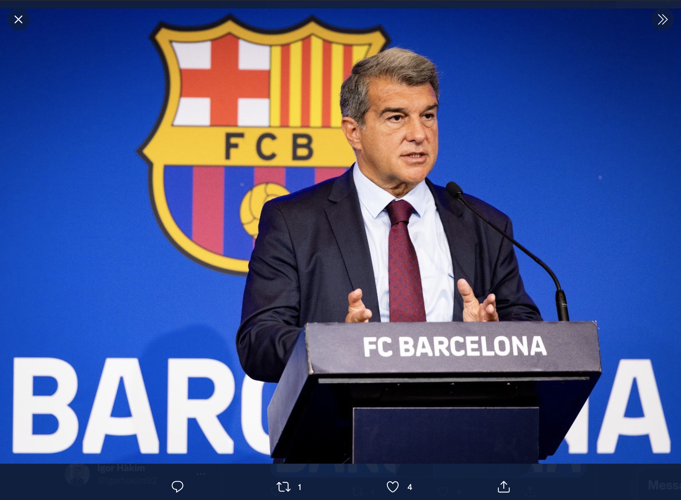 VIDEO: Gegara Ini, Presiden Barcelona Mencak-Mencak ke Presiden LaLiga