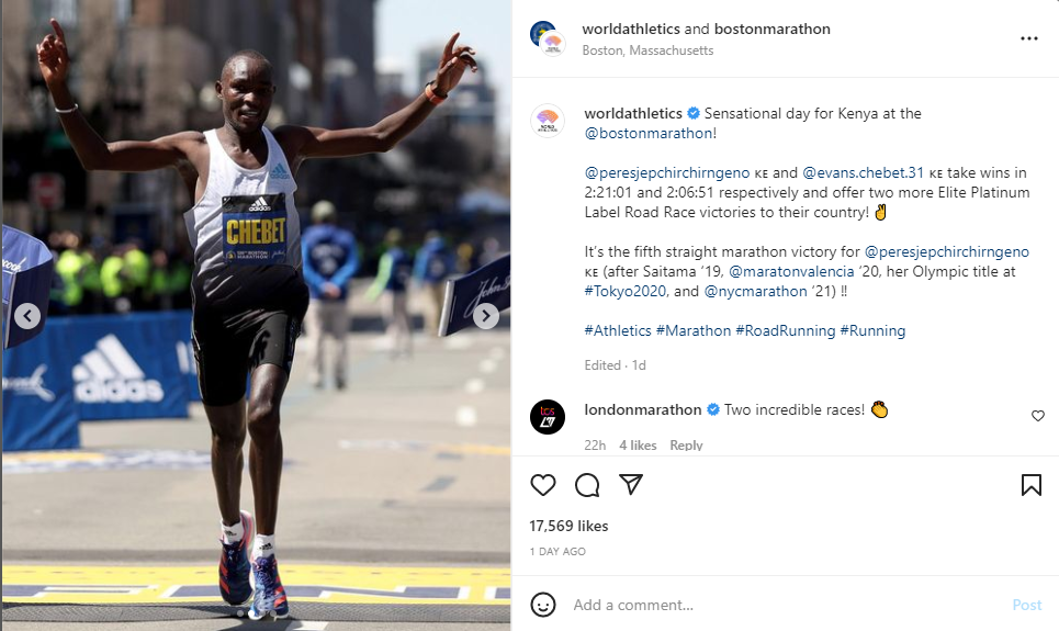 Evans Chebet Juara Boston Marathon 2022, Pelari Kenya Kuasai Seluruh Podium