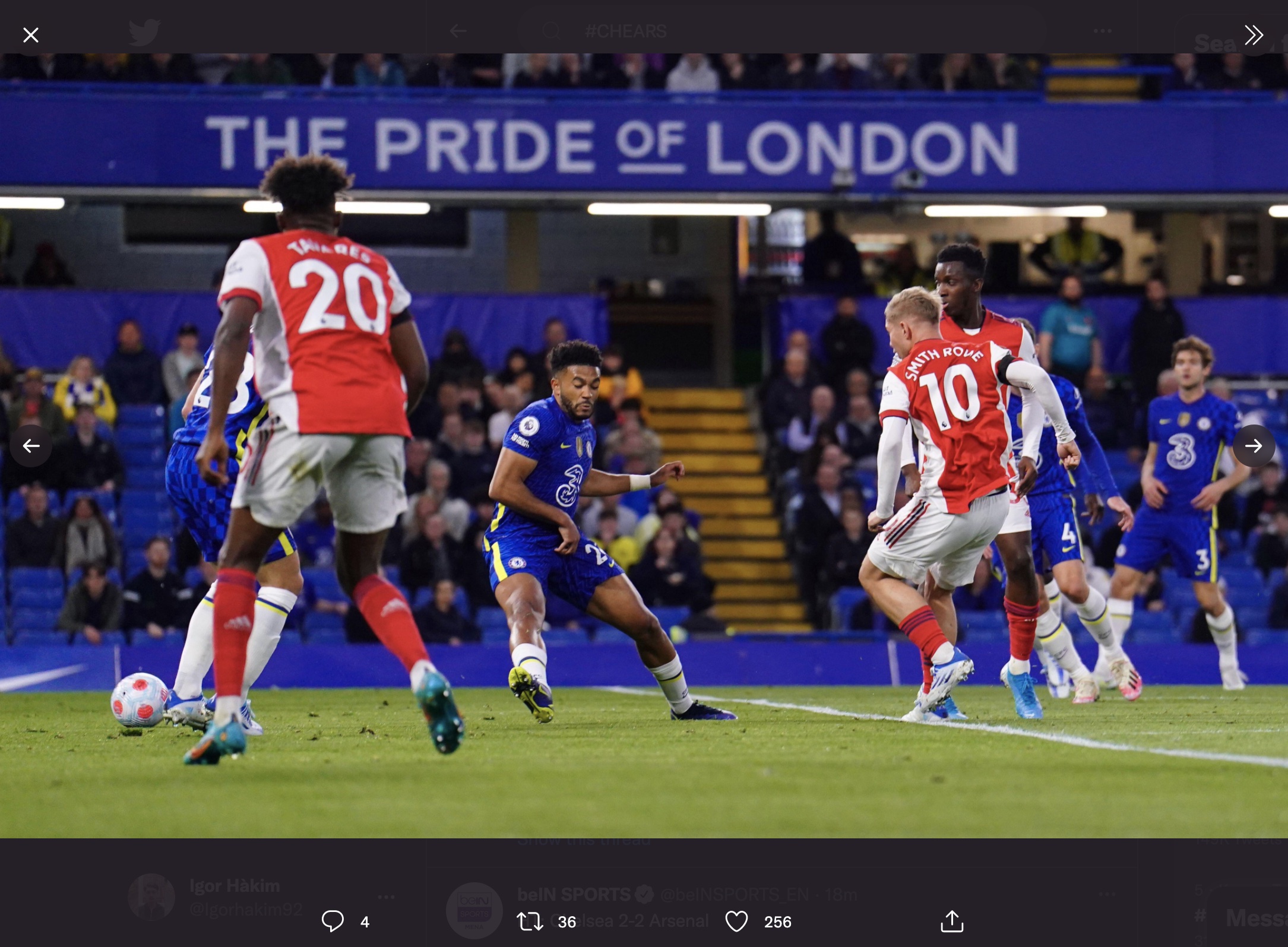 Hasil Chelsea vs Arsenal: Eddie Nketiah Dua Gol, The Gunners Bungkam The Blues di Stamford Bridge