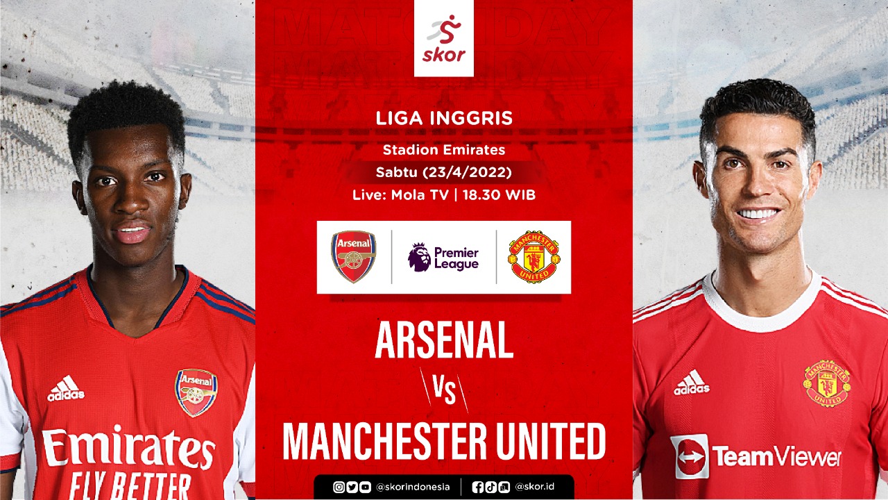 Arsenal vs Manchester United: Prediksi dan Link Live Streaming
