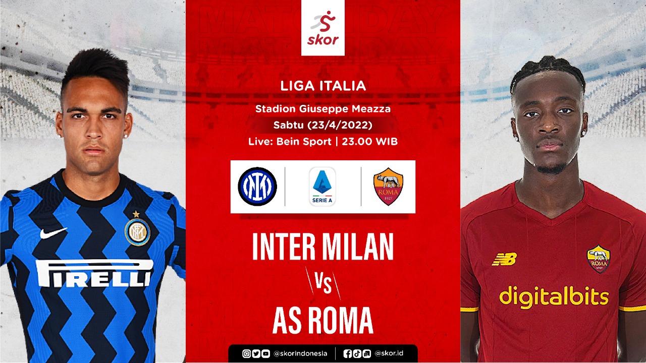 10 Fakta Menarik Jelang Big Match Inter Milan vs AS Roma