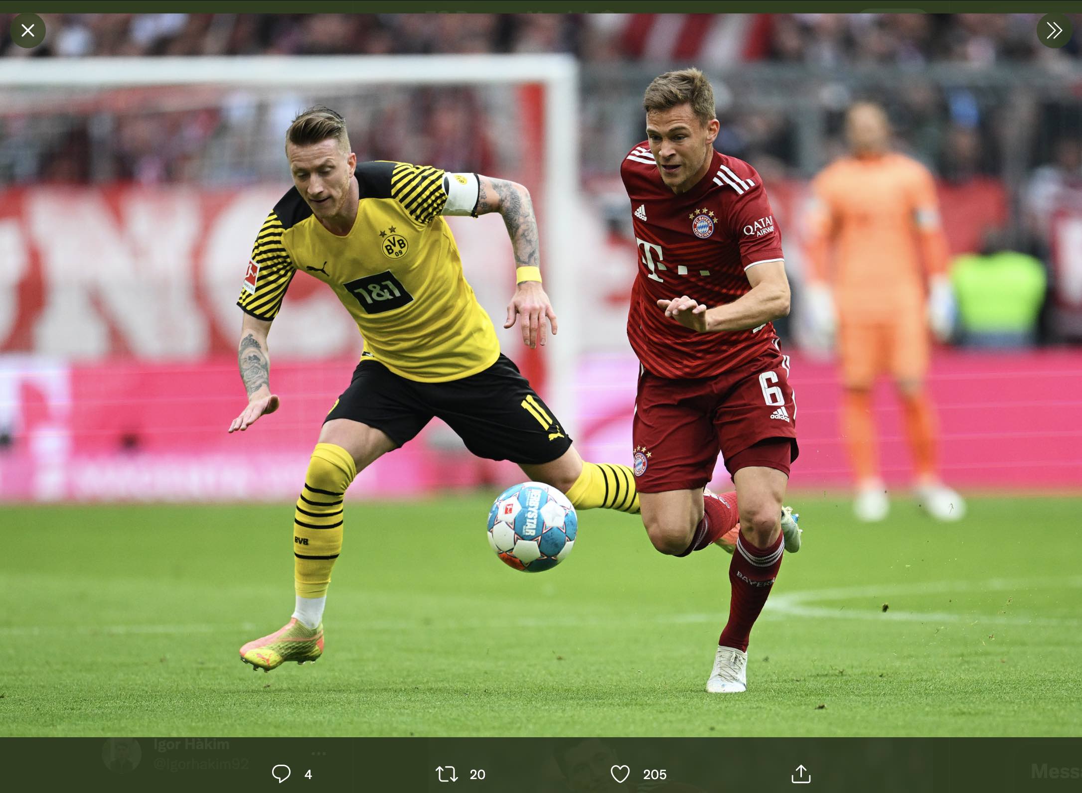 Hasil Bayern Munchen vs Borussia Dortmund: Menangkan Der Klassiker, Die Roten Juara Bundesliga Musim Ini