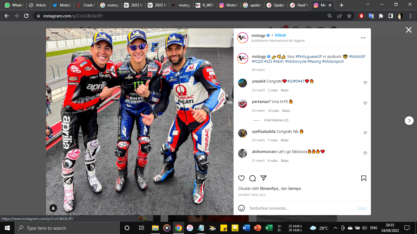 Naik Podium di Portugal, Aleix Espargaro Buktikan Kualitasnya di Seri Eropa MotoGP 2022