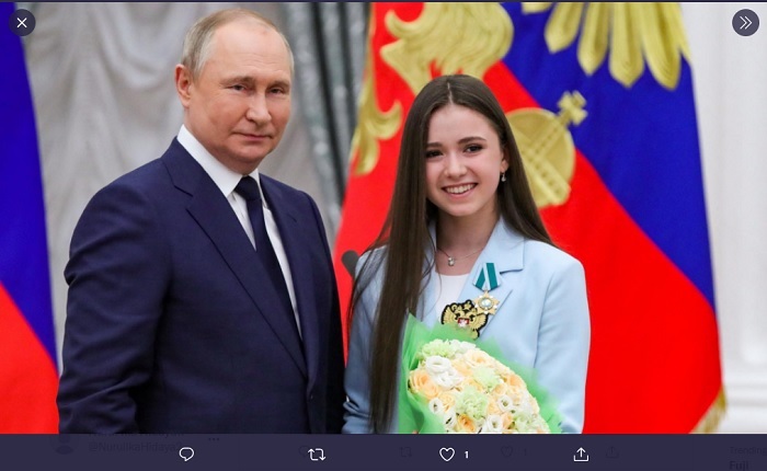 Vladimir Putin: Kamila Valieva Tidak Akan Capai Kesempurnaan jika Menggunakan Zat Terlarang