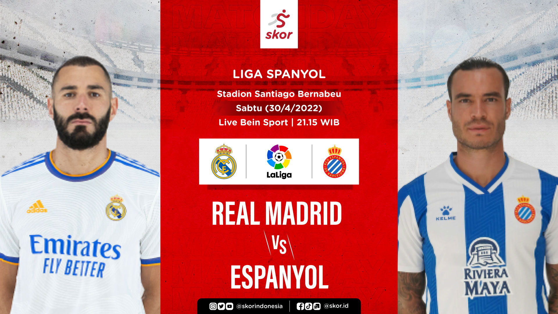Prediksi Real Madrid vs Espanyol: Karim Benzema dkk Berpotensi Kunci Gelar Liga Spanyol