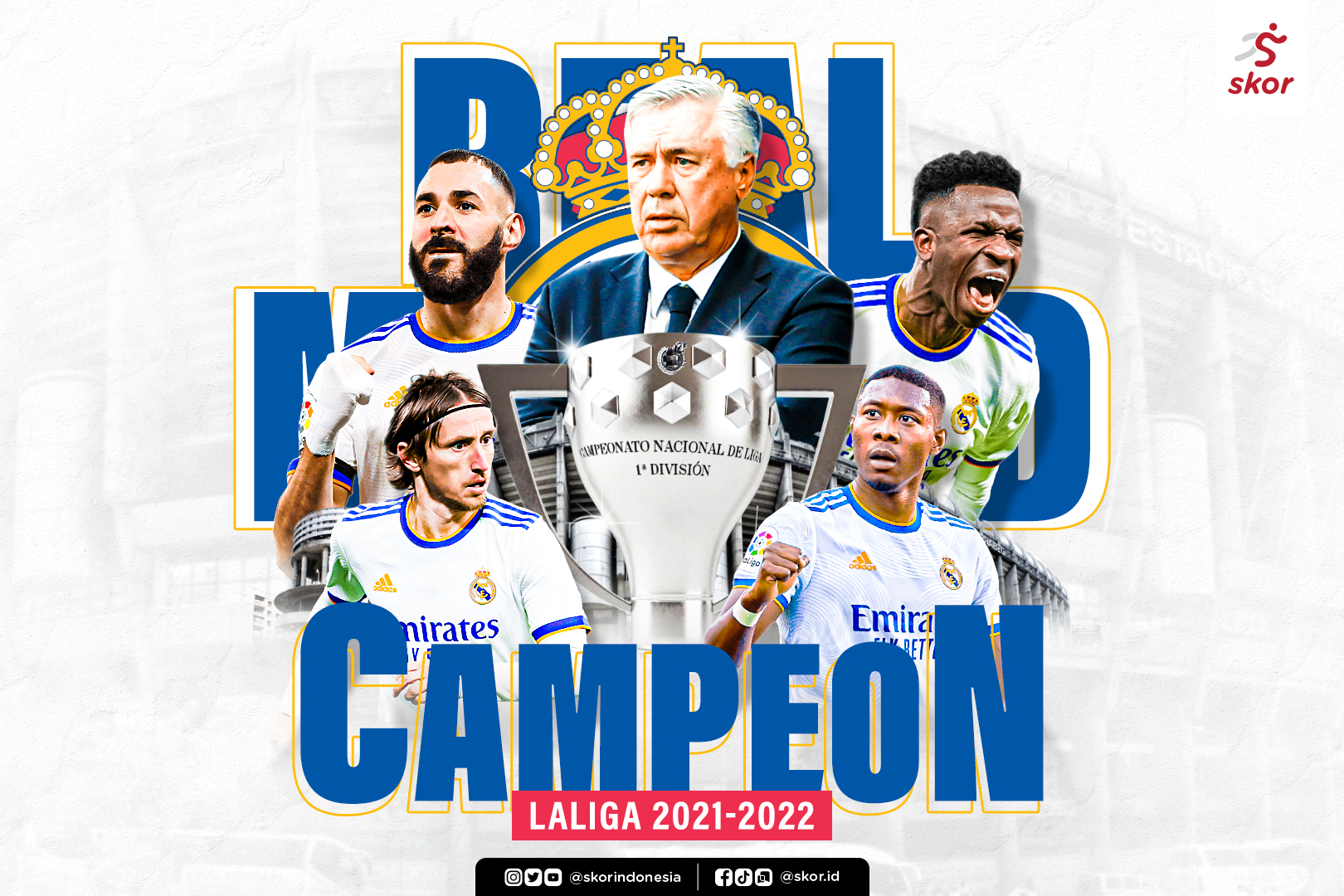 Real Madrid Juara Liga Spanyol 2021-2022: Carlo Ancelotti Catat Rekor