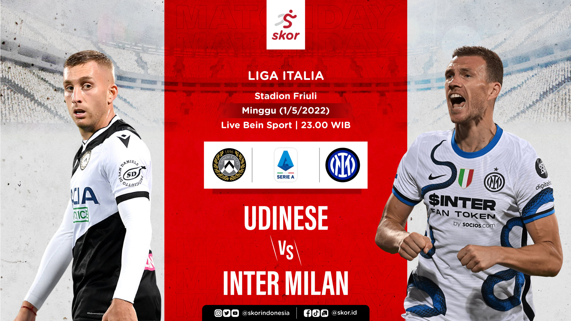 Prediksi Udinese vs Inter Milan: Kejar Scudetto, La Beneamata Haram Terpeleset Lagi
