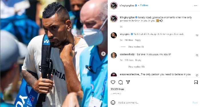 Bintang Tenis Nick Kyrgios Membuka Diri tentang Perjuangan Atasi Kesehatan Mental