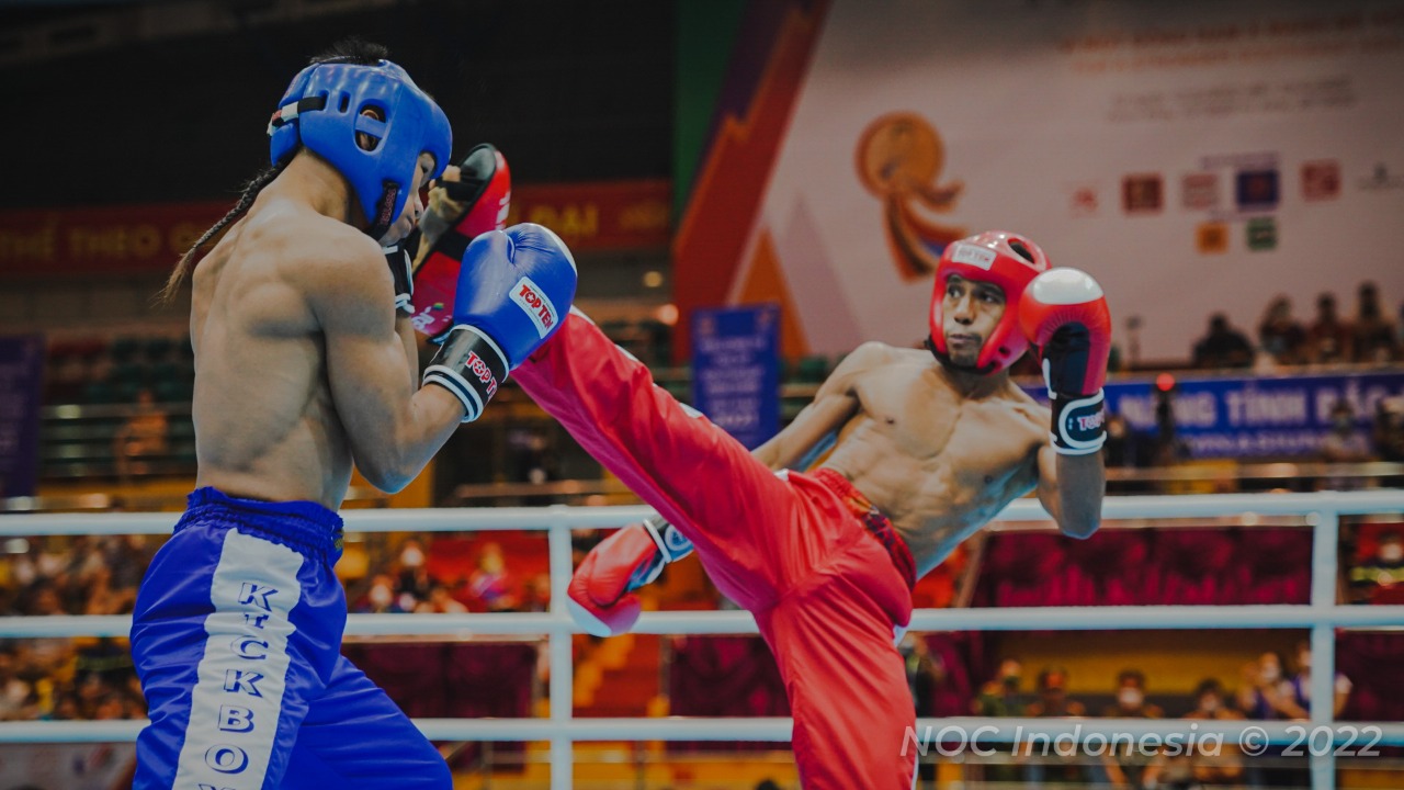 SEA Games 2021: 2 Kickboxer Indonesia Amankan Tiket Semifinal
