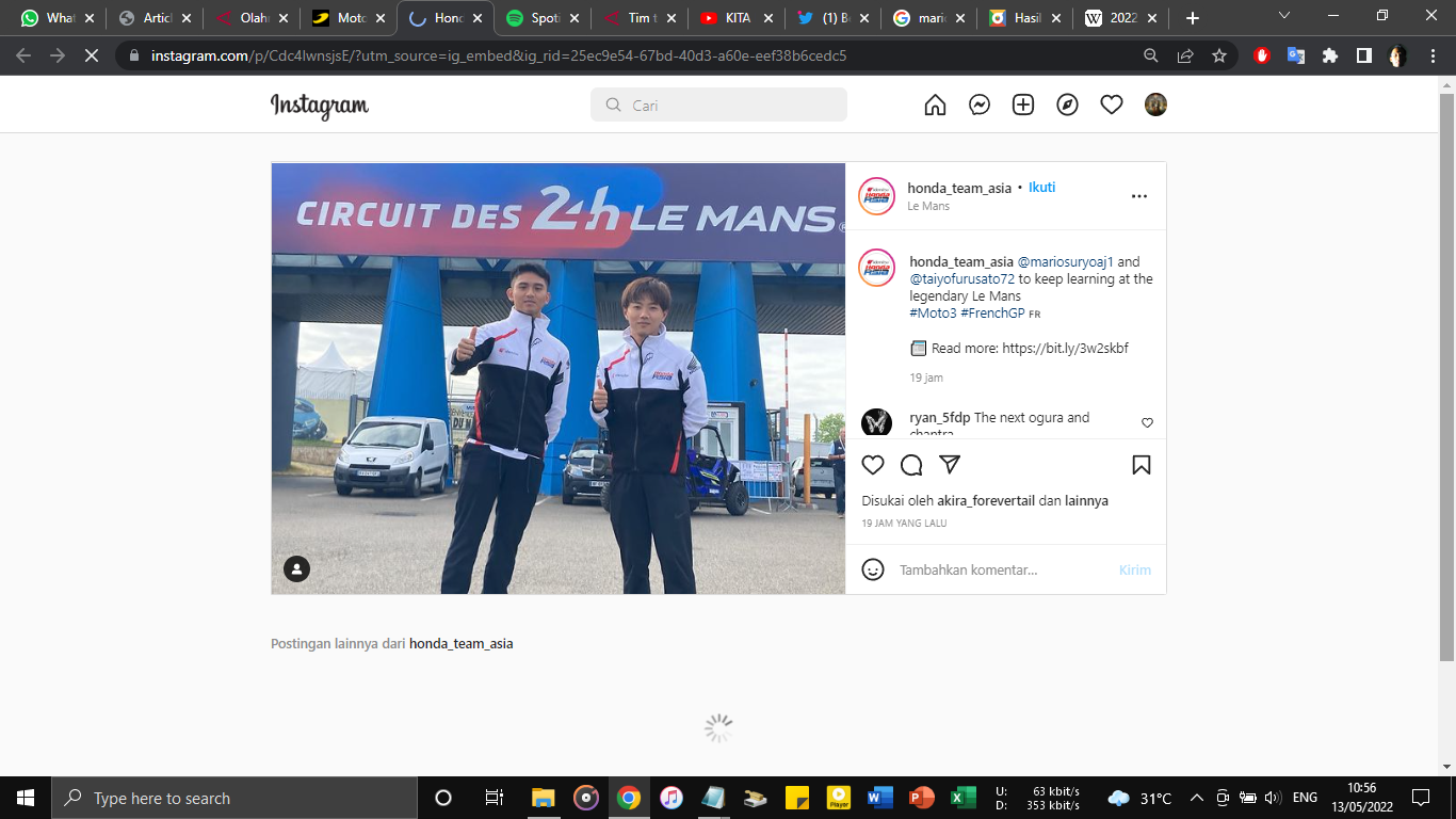 Moto3 GP Prancis 2022: Mario Suryo Aji Tampil Tanpa Target  di Le Mans