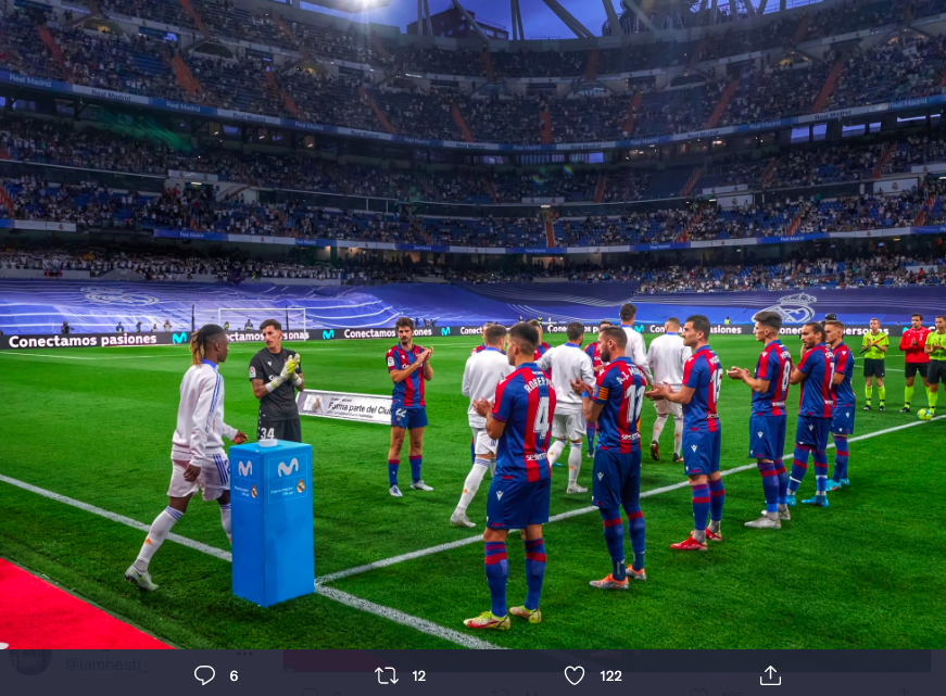 Tak Seperti Atletico Madrid, Levante Rela Bikin Guard of Honour Buat Real Madrid