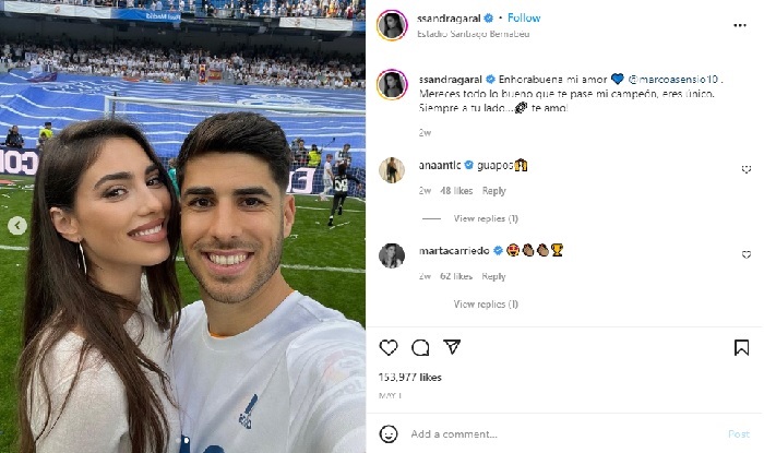 Marco Asensio dan Sandra Garal Akan Menikah setelah Tiga Tahun Bersama