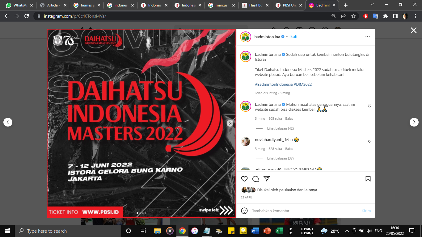 PBSI Pastikan Marcus Fernaldi Gideon Siap Berlaga di Indonesia Masters 2022