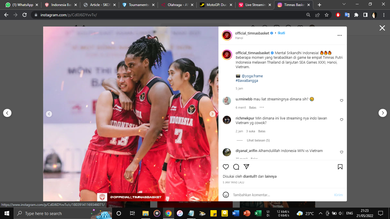 12 Pemain Bela Timnas Indonesia di Liga Basket Putri Asia Tenggara