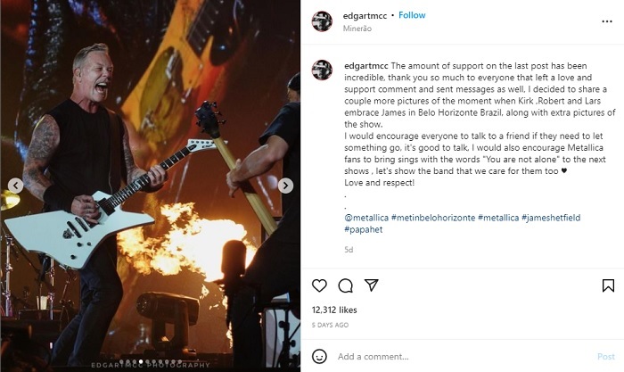 James Hetfield Akui 'Kolaps' secara Mental saat Tur Metallica di Brasil: Saya Merasa Insecure