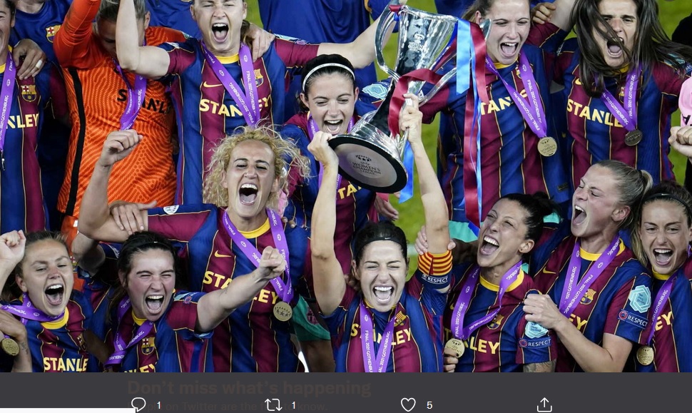 VIDEO: Saat Barcelona Femeni Catat Sejarah, Juara Liga Champions 2020-2021
